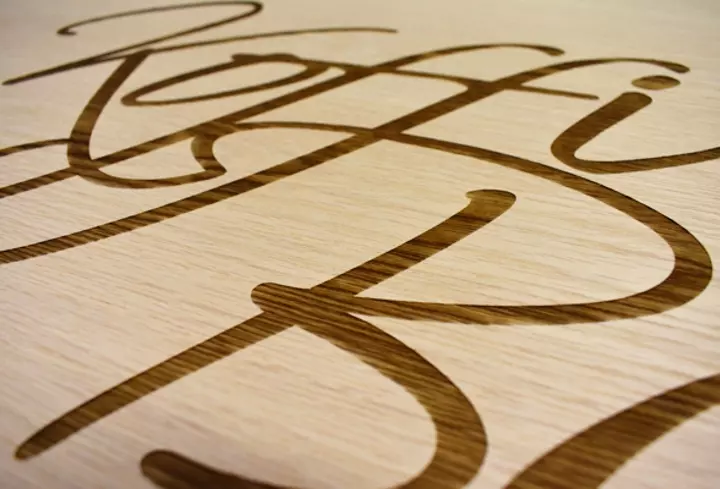 koffi bar engraved wood