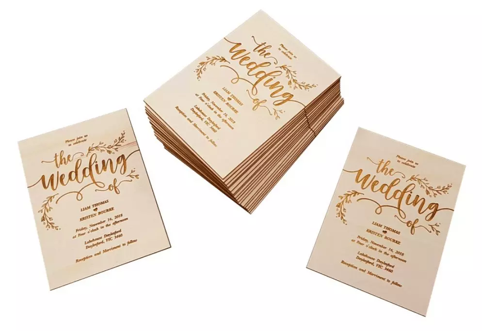 Laser Cut Wedding Invitations