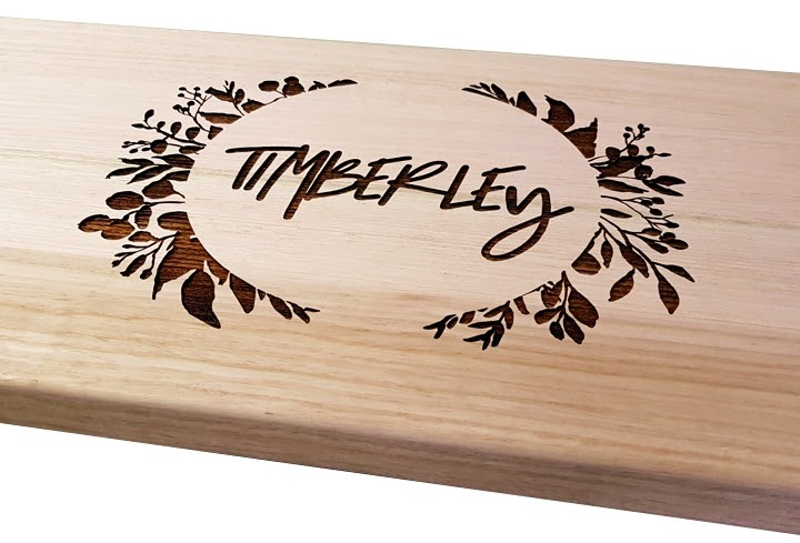 timberley engraved wood board
