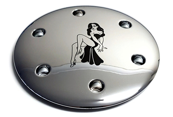 laser marked custom chrome plated clutch cover