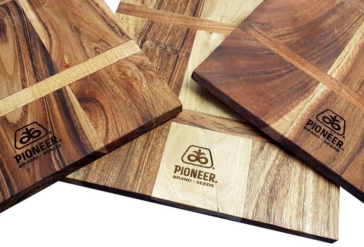 laser engraved food board