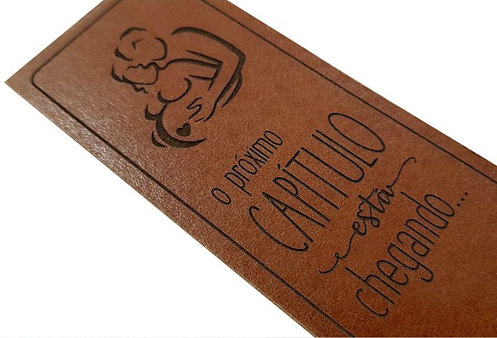 engraved leather bookmarks